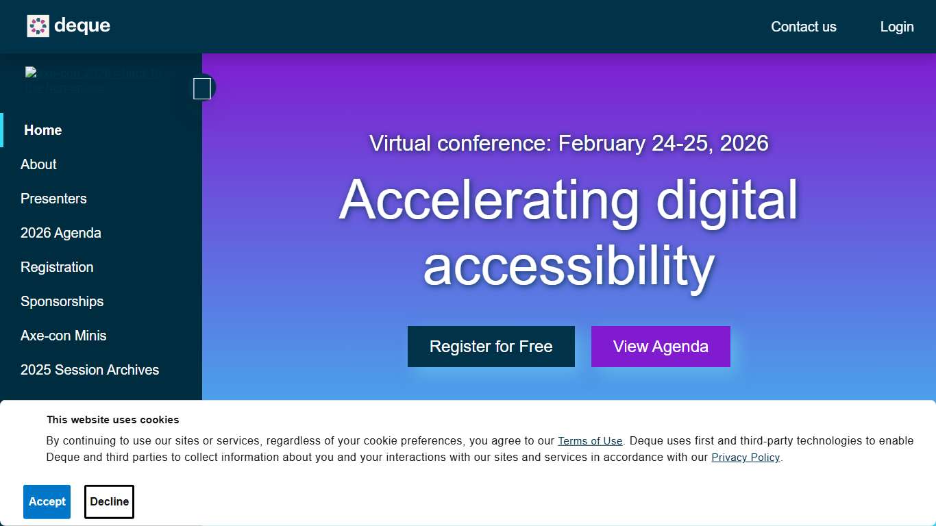 Axe-con 2026 Digital Accessibility Conference | Deque