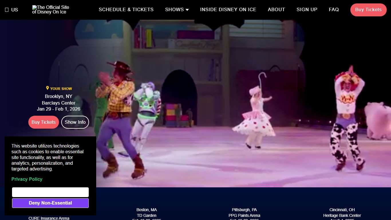 The Official Site of Disney On Ice | A series of touring ice shows produced by Feld Entertainment under agreement with The Walt Disney Company.